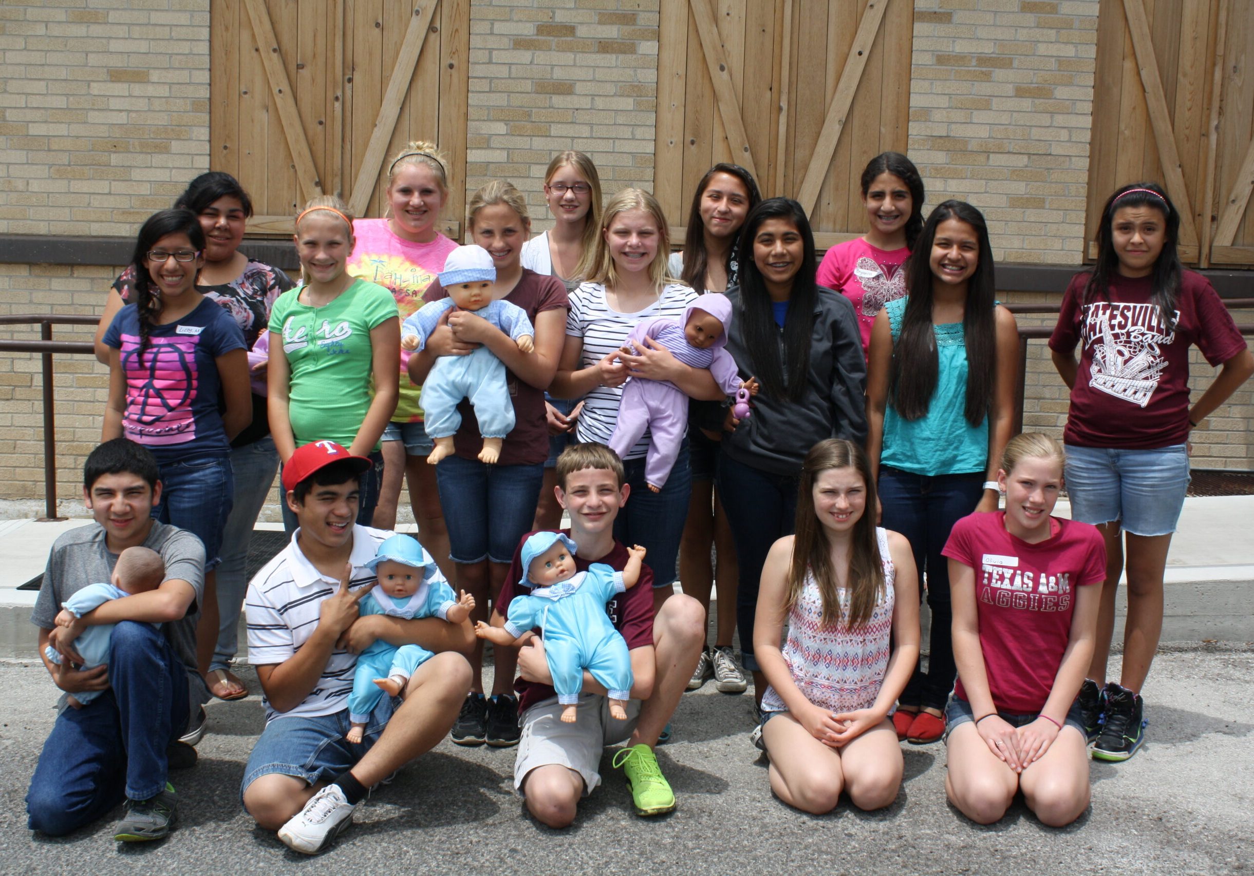 Group of Teens Now Certified Babysitters